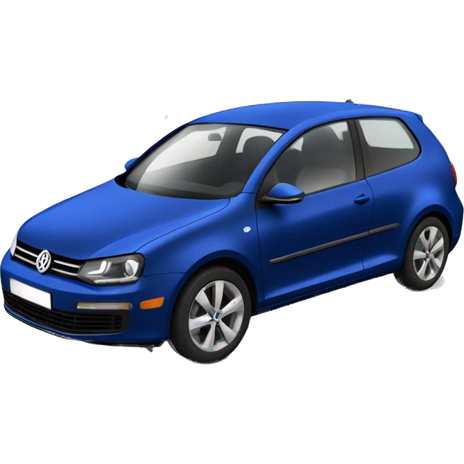Dark blue ID.6 Volkswagen car emoji
