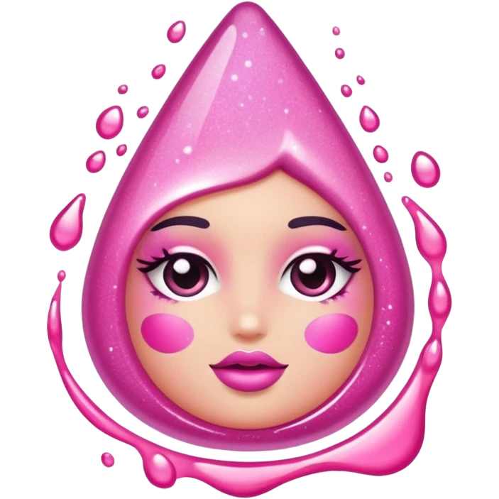 glitter liquid blush product emoji