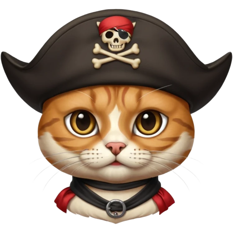 pirate cat with human body emoji