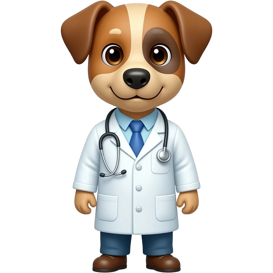 a dog doctor emoji