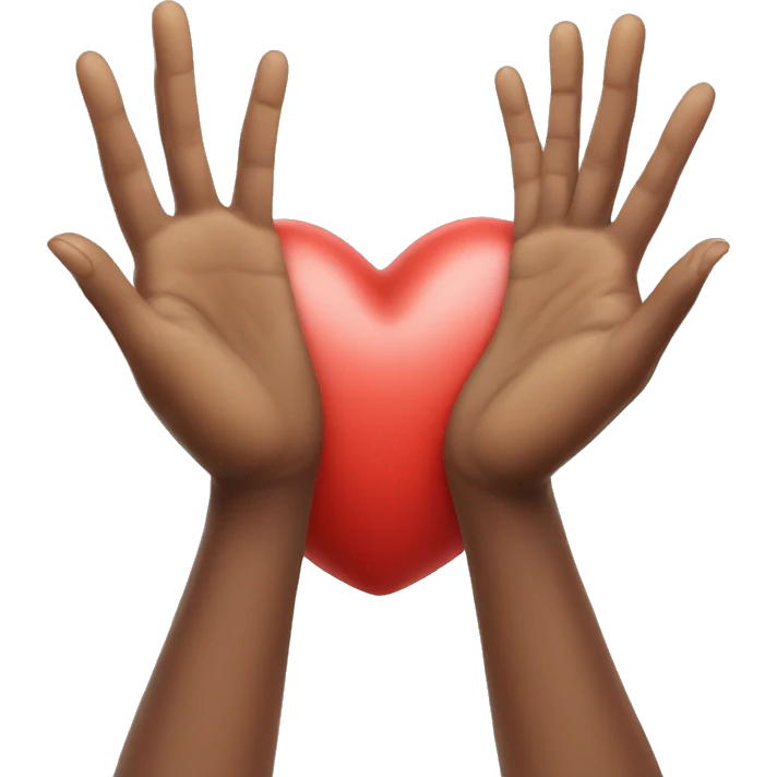 Heart sign with hands emoji