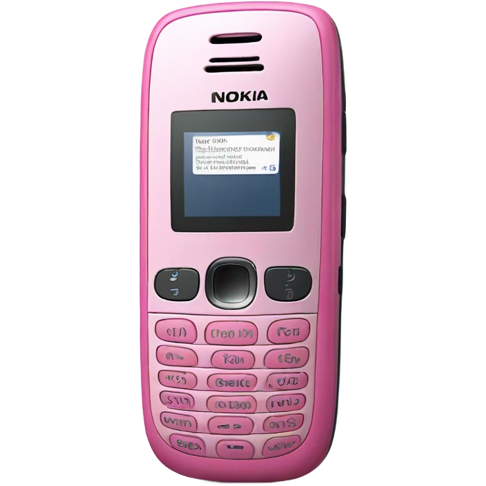 pink nokia cellphone emoji