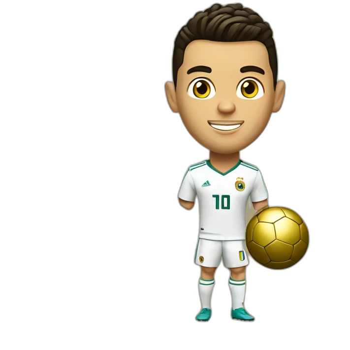 Cristiano Ronaldo ballon d'or emoji