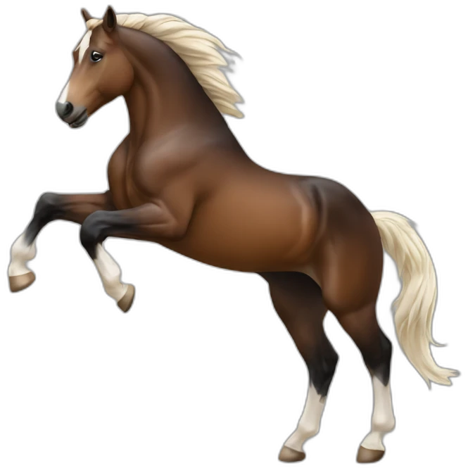 rearing horse emoji