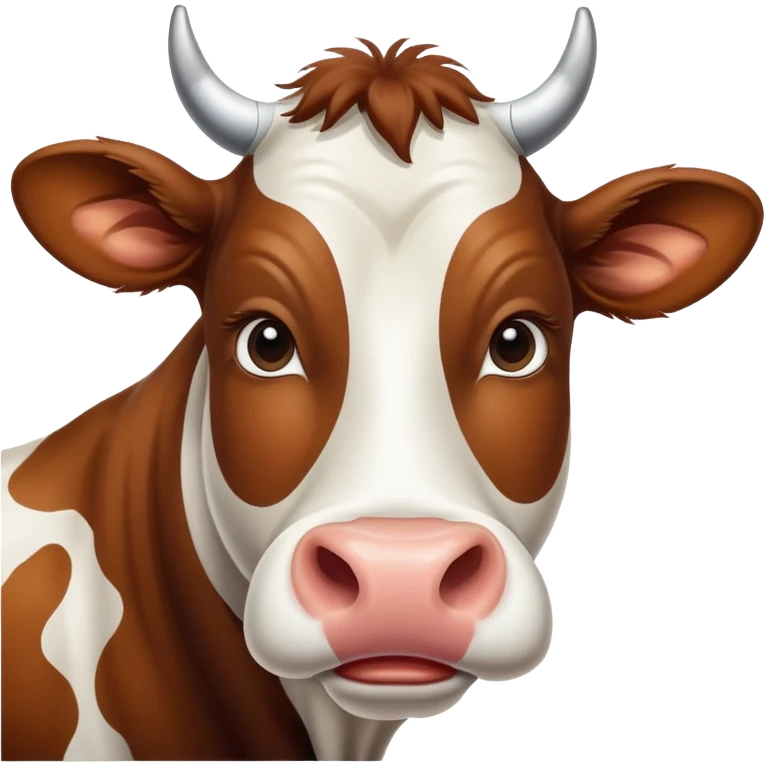 Got milk ? Cow with milk on lips emoji