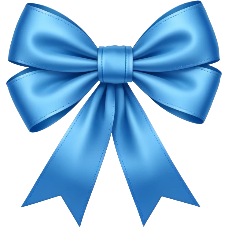 blue ribbon emoji