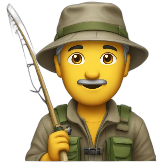Fishing men river emoji