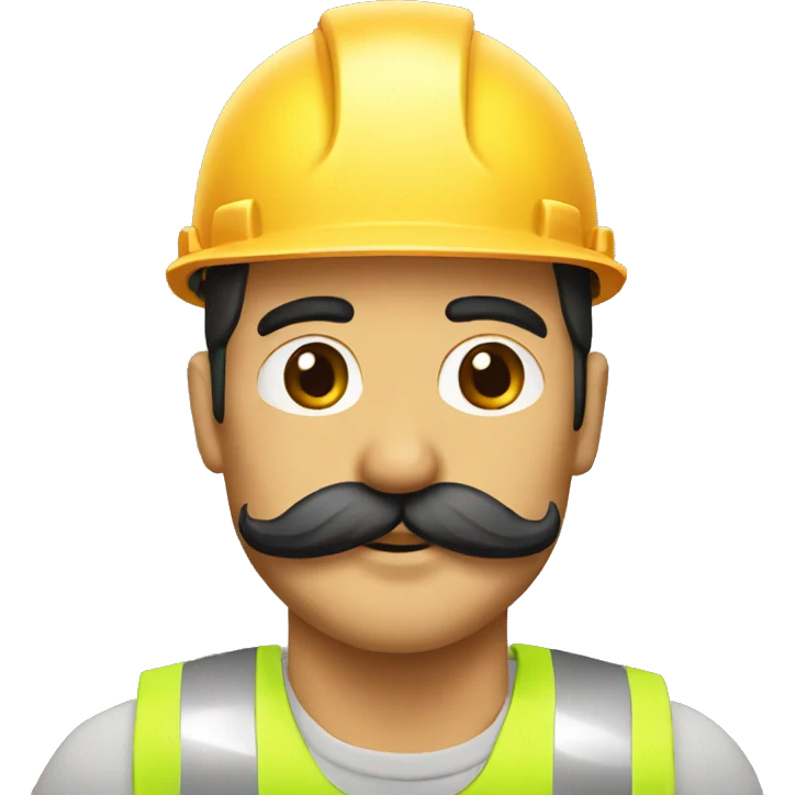 construction crane mustache emoji