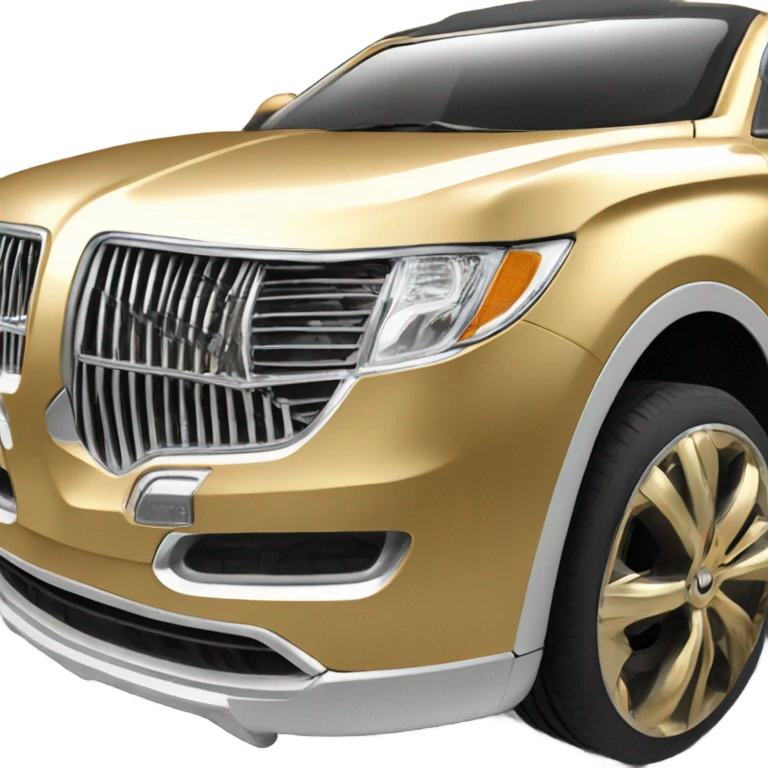 Gold Lincoln Nautilus SUV emoji