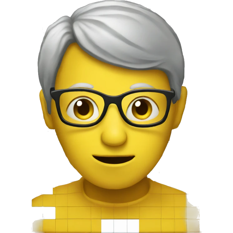 Yellow person doing crossword puzzle emoji