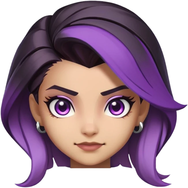 Cute Sombra from Overwatch 2 emoji