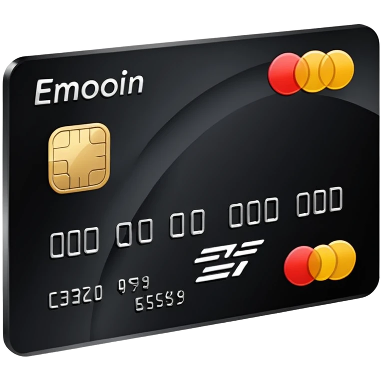 black credit card, no text, no numbers emoji