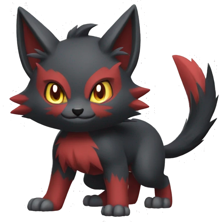 Litten-Zoroark full body emoji