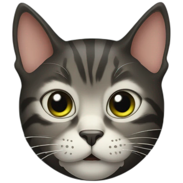 cat like a frankenstein head emoji