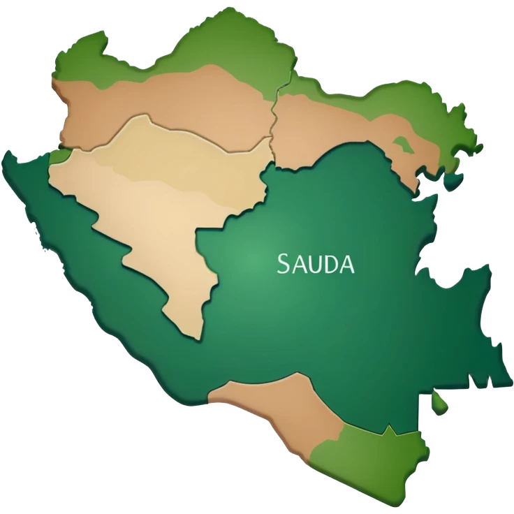 Saudi Arabia Map only emoji