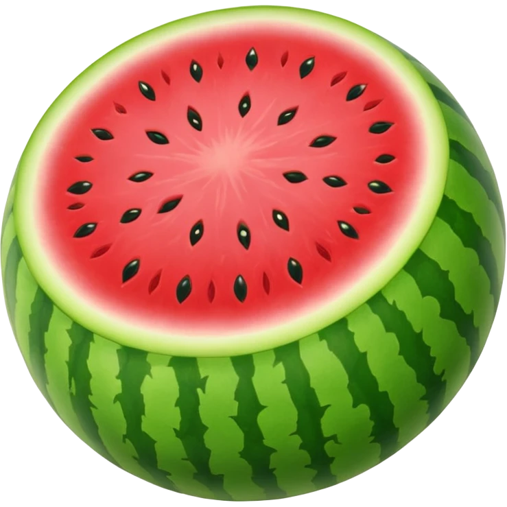 not sliced watermelon emoji