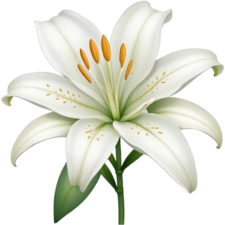 white lily emoji