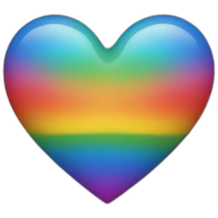 Pride heart emoji