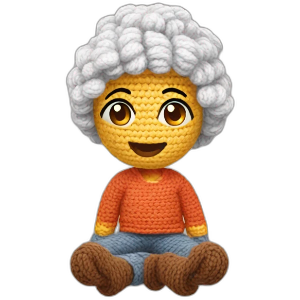 Crocheting emoji