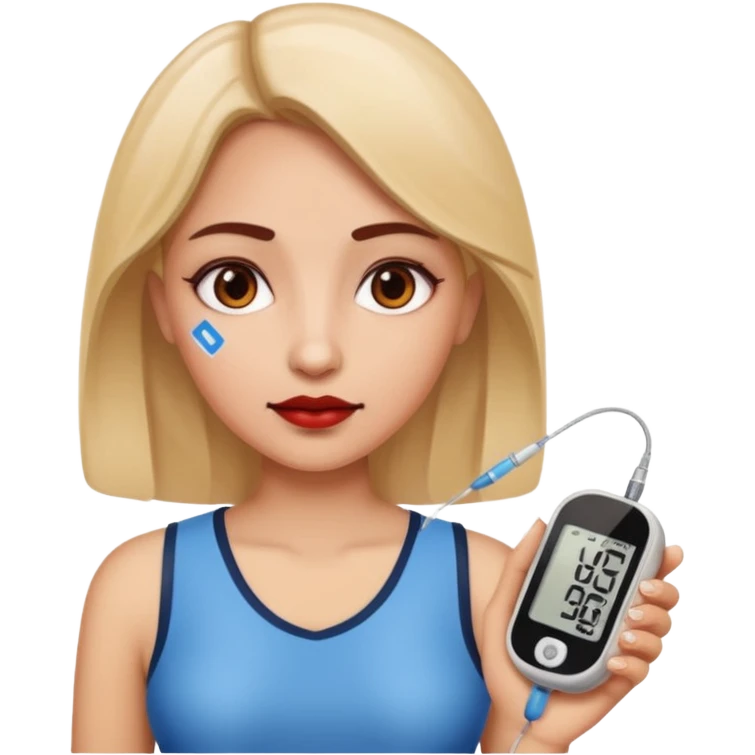 chronic diseases (diabets) woman iOS emoji style emoji