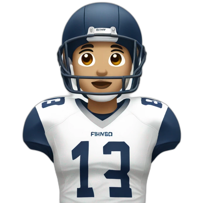 korean american football player emoji
