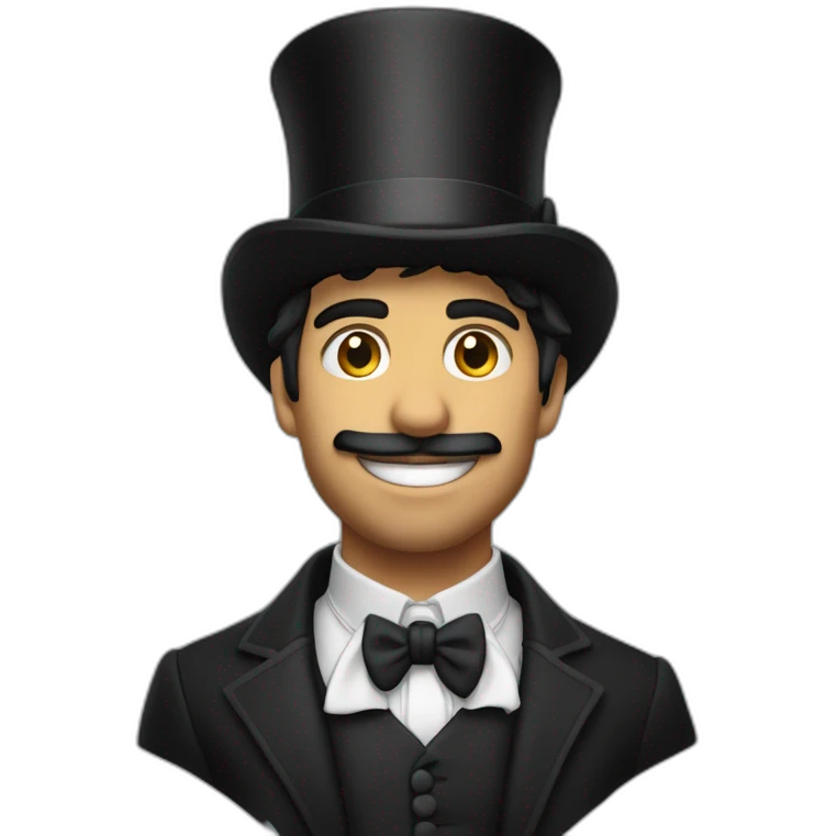 Lucas Paqueta with a top hat on emoji