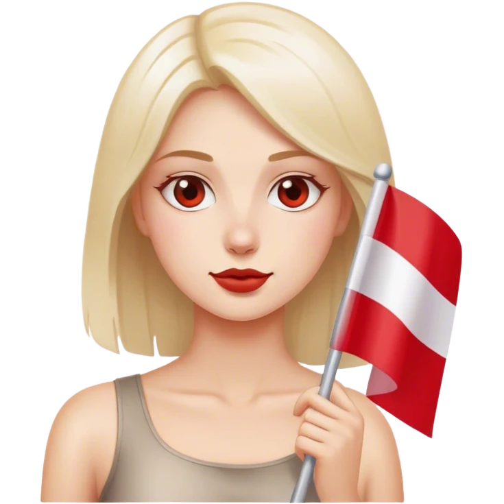 woman with polish flag emoji