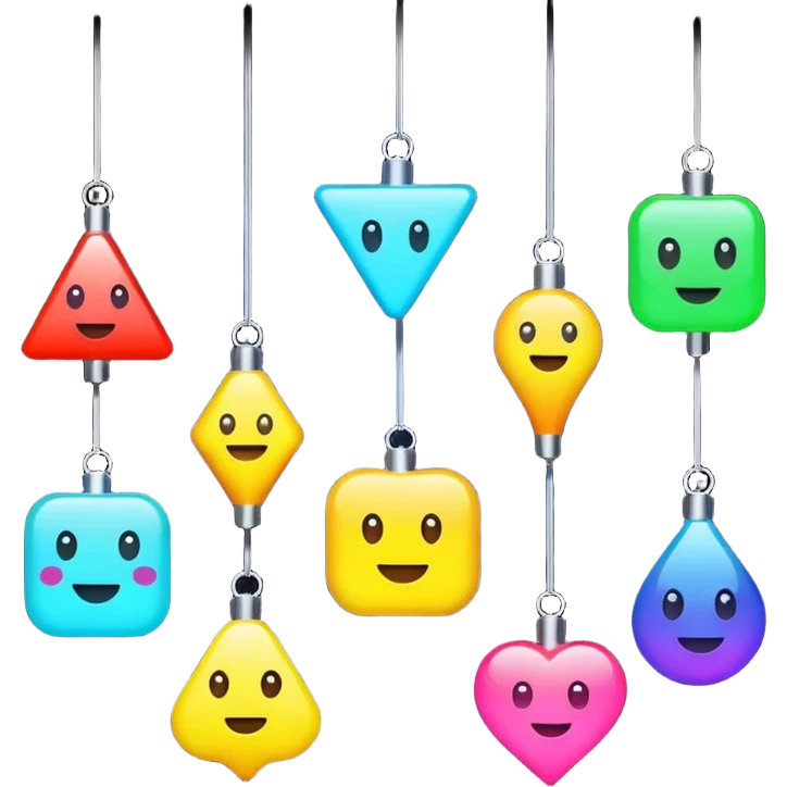 LED decoration hangings emoji