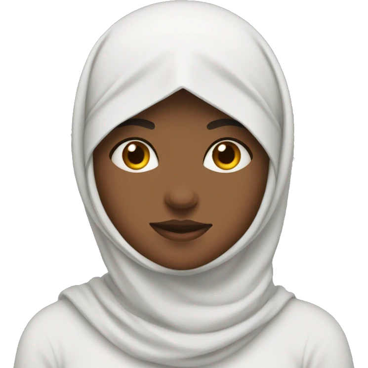 a girl wearing the hijab but is faceless and she’s playing football  emoji