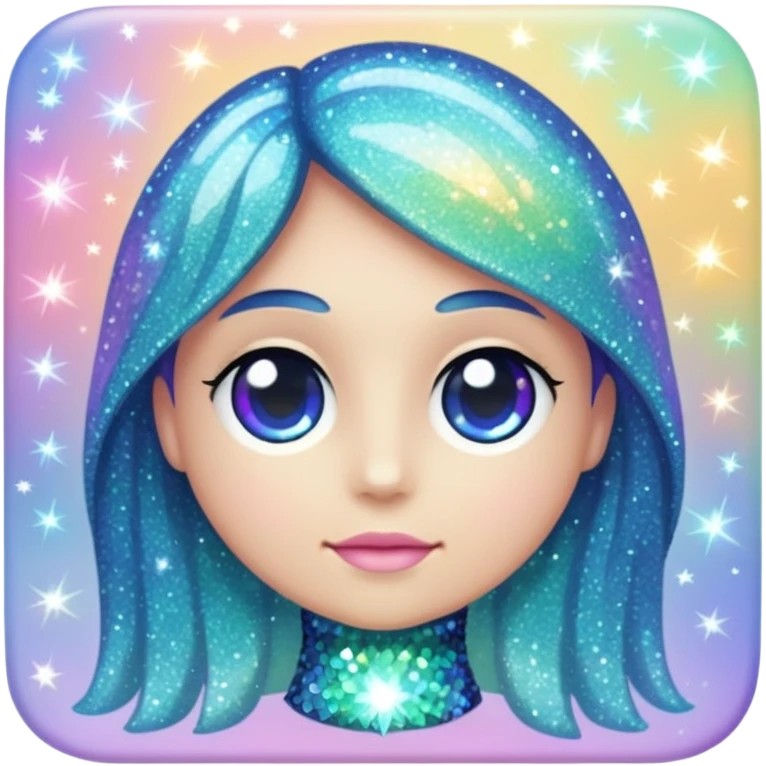 glitter cian panthom emoji