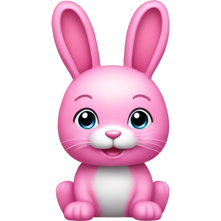 Pink toy bunny emoji