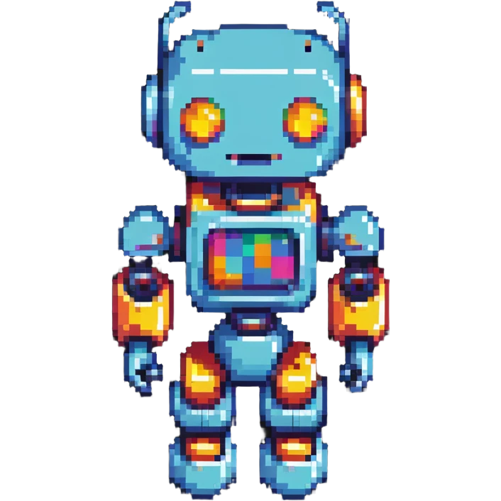 colorful robot emoji
