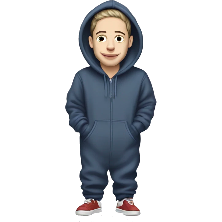 Pete davidson wearing a onsie emoji