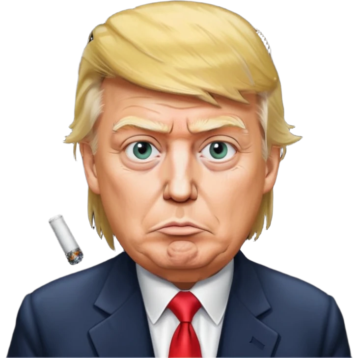 Donald trump smoking meth emoji
