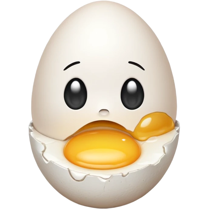 make a singular egg in a egg carton to represent isolation. make the egg have a sad expression like a sad face with tears. emoji