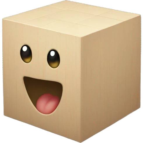 Cubo en movimiento  emoji