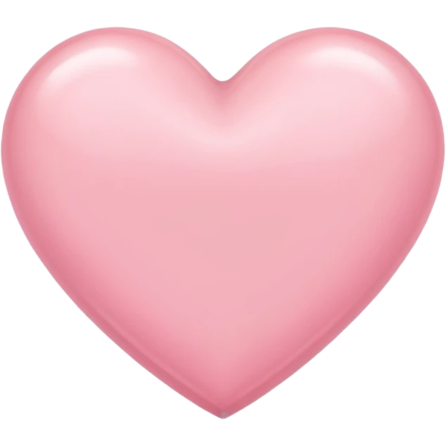 A light pink heart  emoji