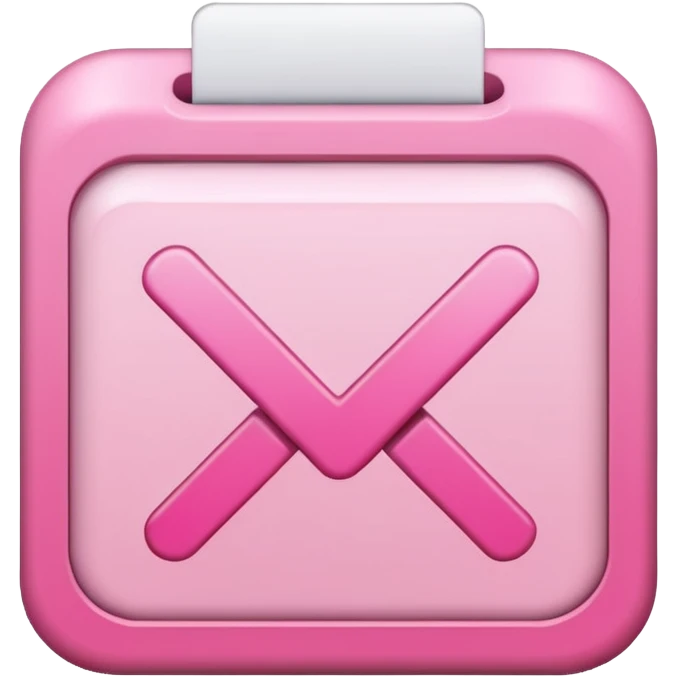 pink done checkbox emoji