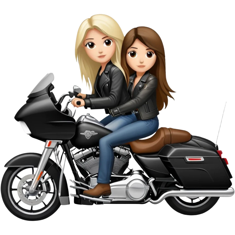 Harley Davidson road glide with girl  pillion emoji