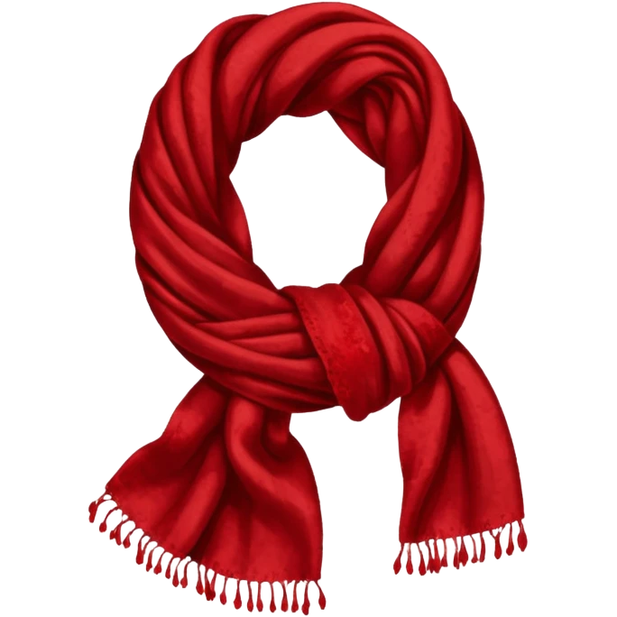 Scarf with blood emoji