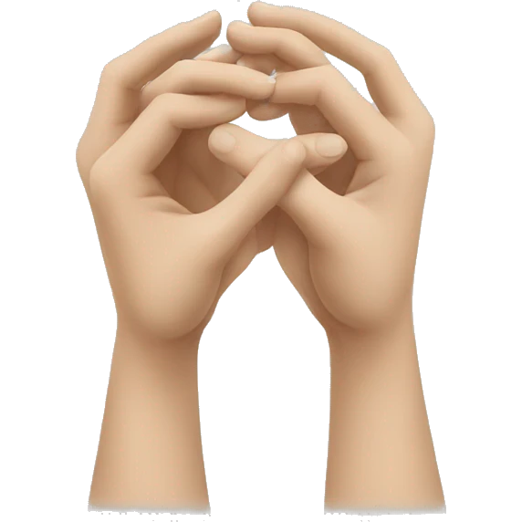 hands intertwined emoji