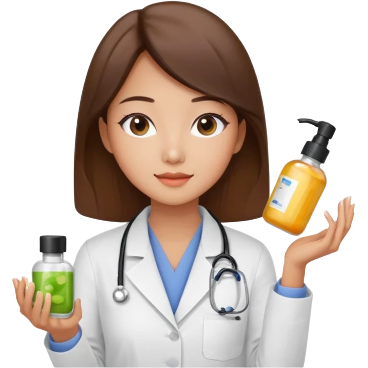a korean marketing expert women in cosmetics industry, working in Oliveyoung emoji