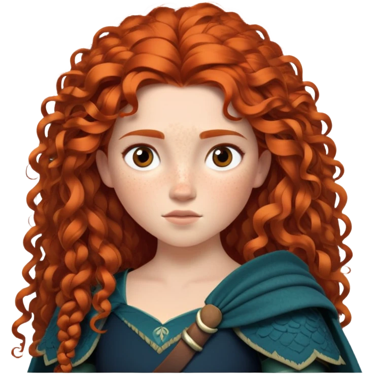 Merida from Brave, Disney emoji
