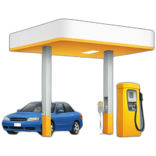 parking at the gas station  emoji