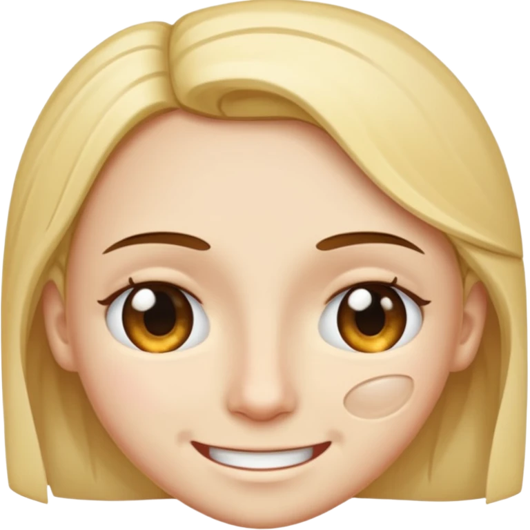 A face split diagonally: one half smiling, the other half with a tear.  emoji