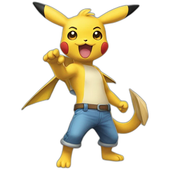 Pokemon montrent un doigt d’oneur emoji