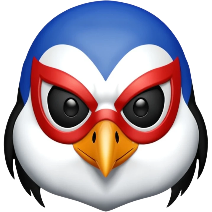 Penguin spiderman without a cape and without a suit emoji