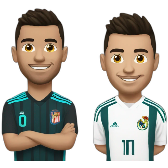 Ronaldo sur messi emoji
