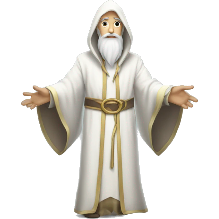 white wizard robes, no person emoji