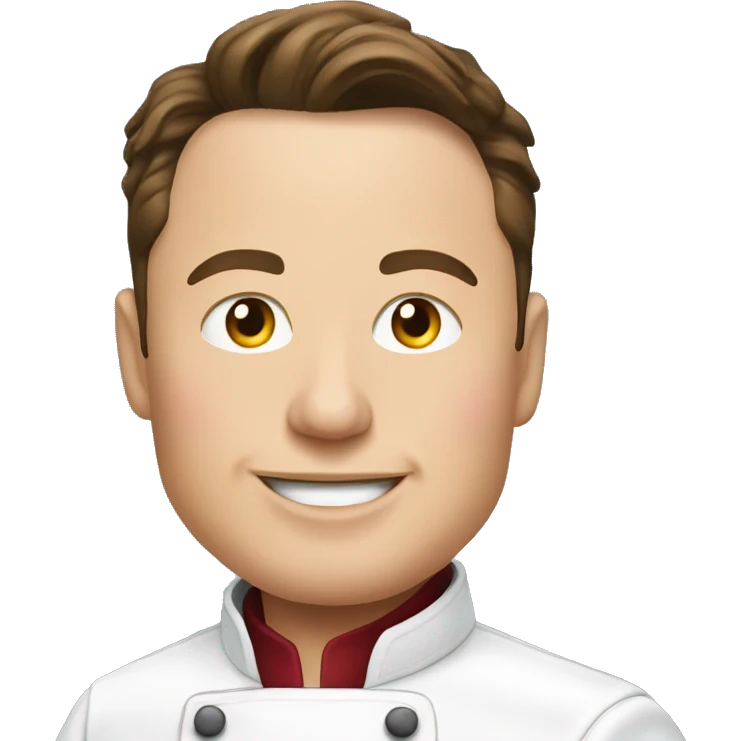 elon musk working as a chef emoji